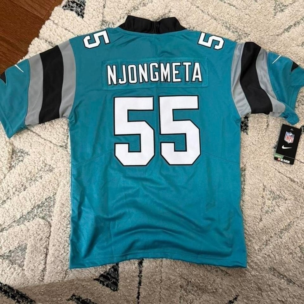 Nike Carolina Panthers Maema Njongmeta game player jersey. Youth Large‎